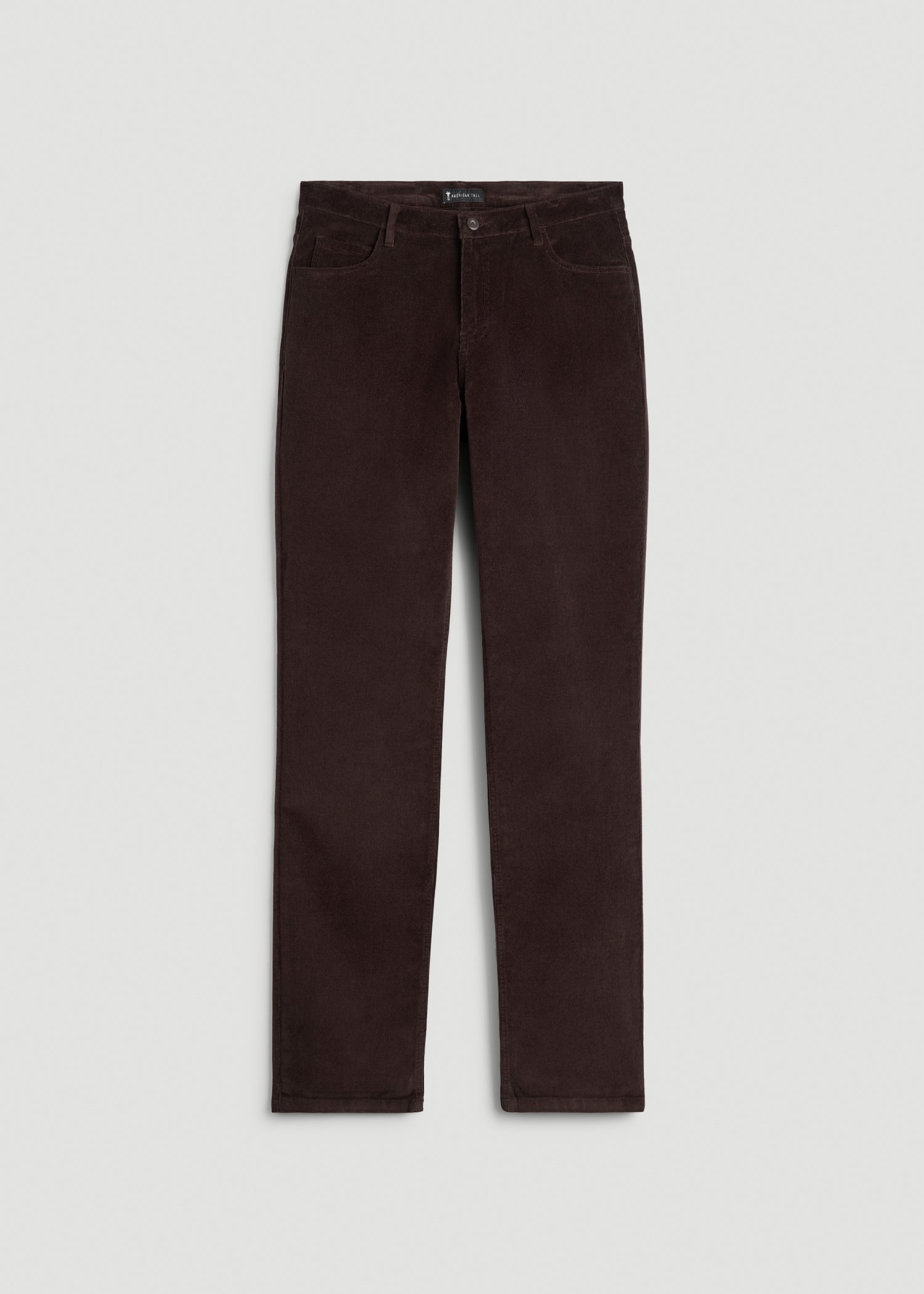 American Tall For Sale | STRAIGHT-LEG Stretch Corduroy Pants for Tall Men in Chocolate