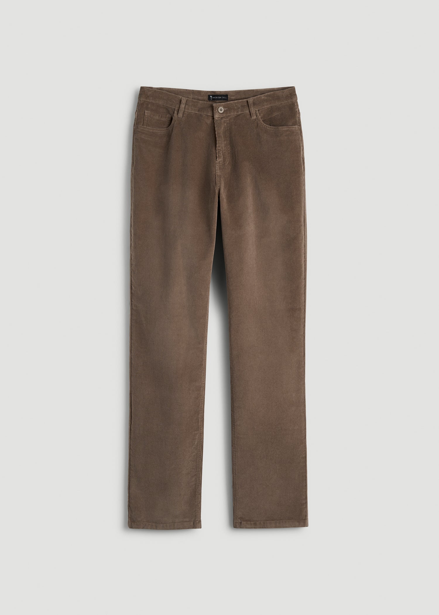 American Tall Online Shop | STRAIGHT-LEG Stretch Corduroy Pants for Tall Men in Dark Sand