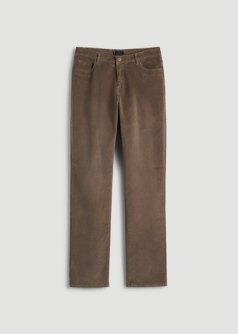 American Tall Online Shop | STRAIGHT-LEG Stretch Corduroy Pants for Tall Men in Dark Sand