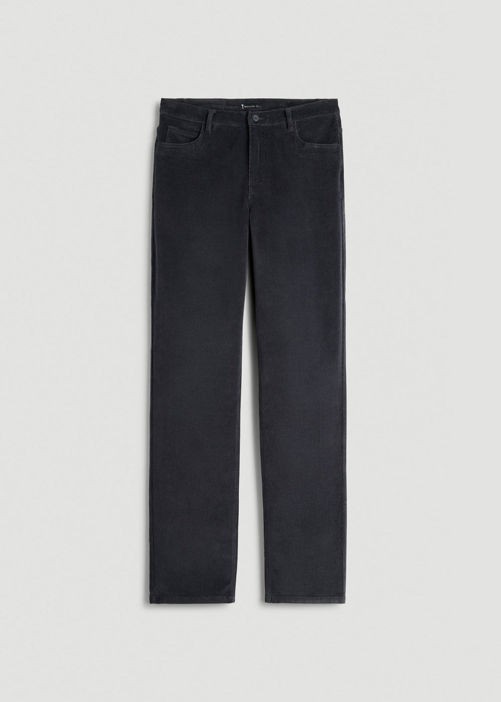 American Tall Discount | STRAIGHT-LEG Stretch Corduroy Pants for Tall Men in Iron Grey