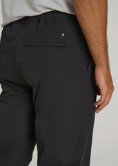 American Tall Sale | Flex Nylon Joggers for Tall Men in Black