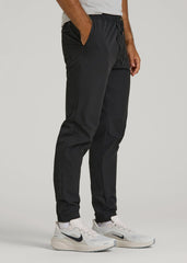 American Tall Sale | Flex Nylon Joggers for Tall Men in Black