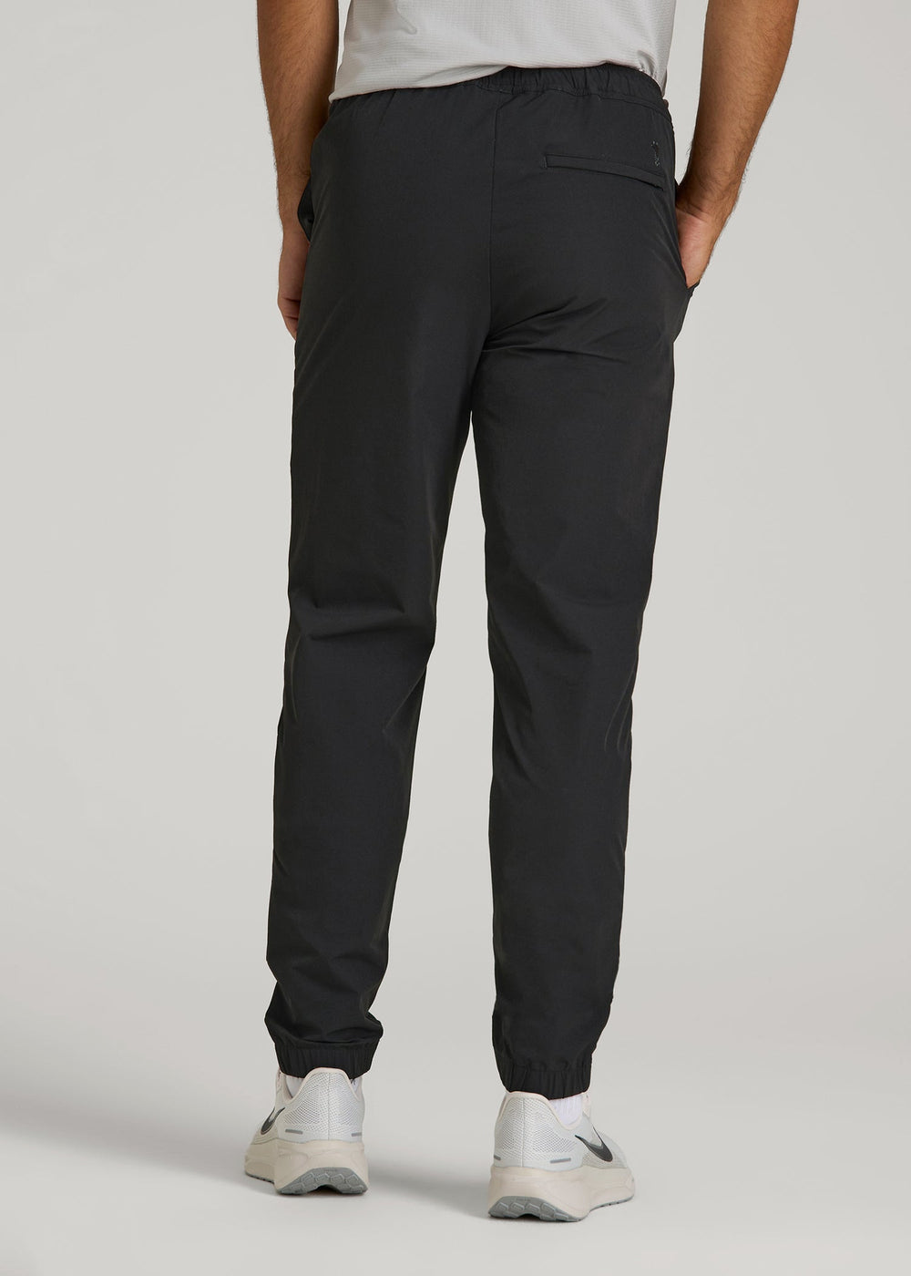 American Tall Sale | Flex Nylon Joggers for Tall Men in Black