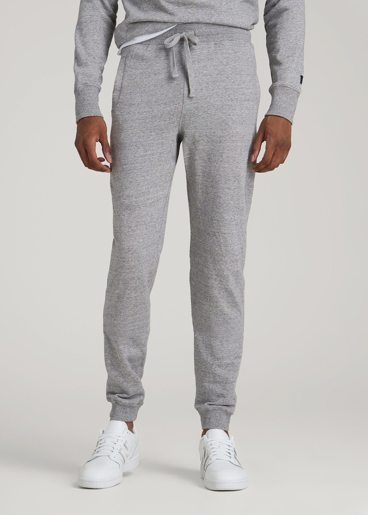 American Tall Outlet | Wearever 2.0 French Terry Joggers for Tall Men in Heathered Grey
