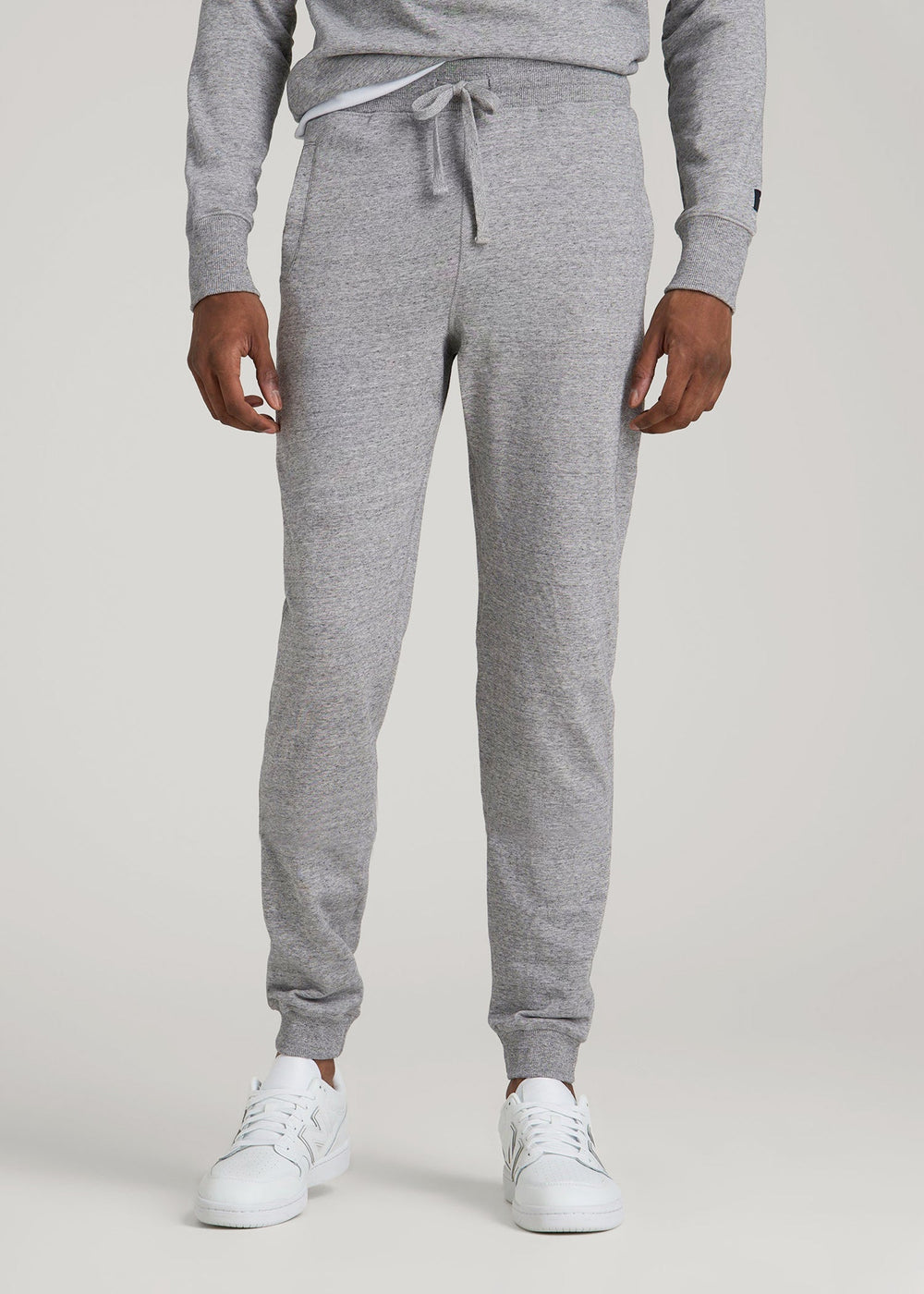 American Tall Outlet | Wearever 2.0 French Terry Joggers for Tall Men in Heathered Grey
