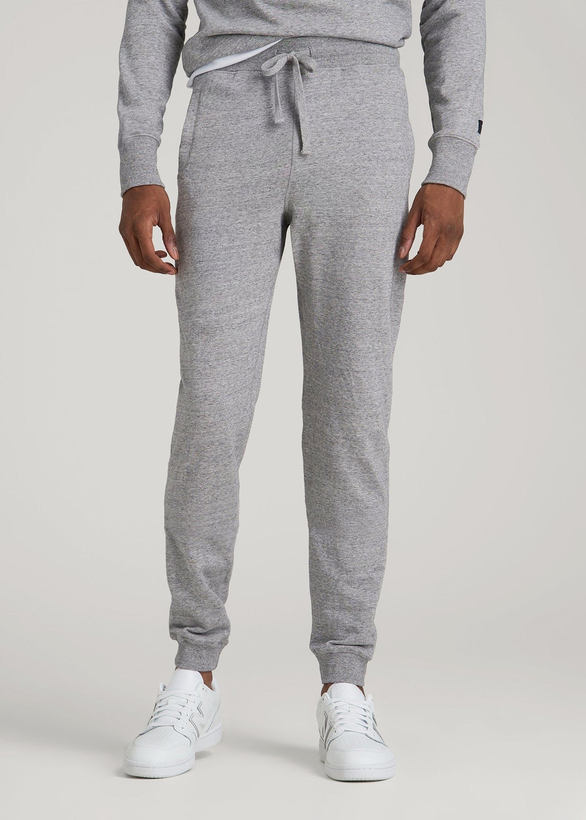 American Tall Outlet | Wearever 2.0 French Terry Joggers for Tall Men in Heathered Grey