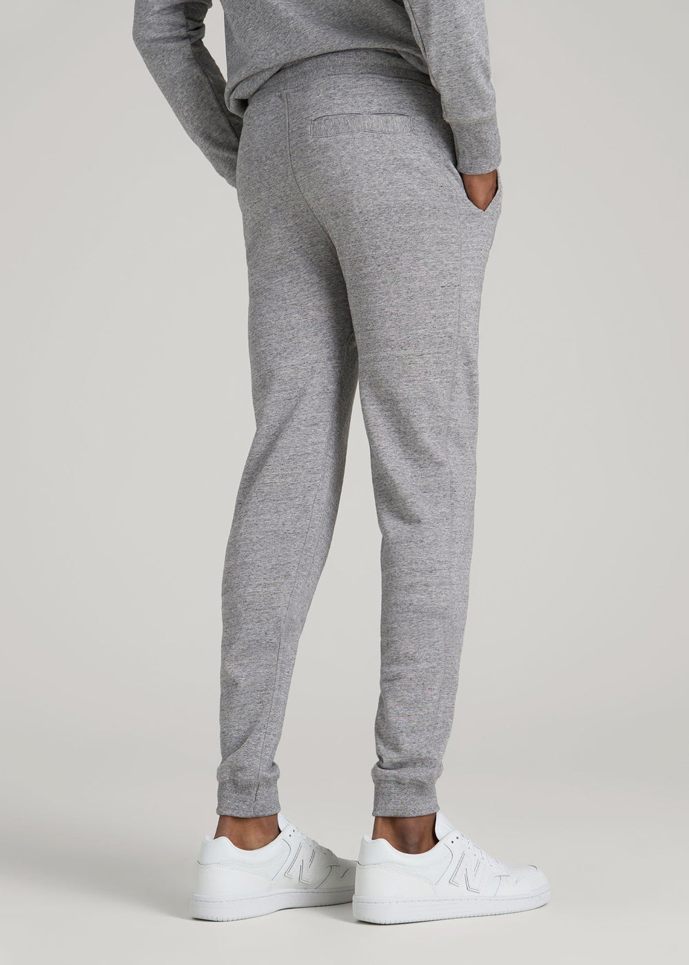 American Tall Outlet | Wearever 2.0 French Terry Joggers for Tall Men in Heathered Grey