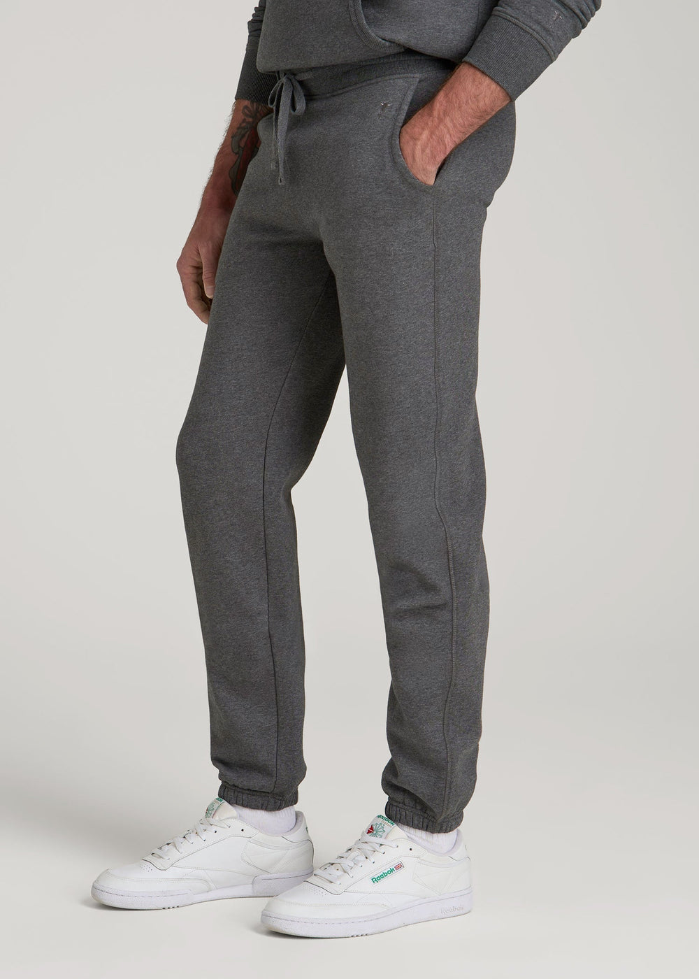 American Tall For Sale | Wearever 2.0 Fleece Sweatpants for Tall Men in Charcoal Mix