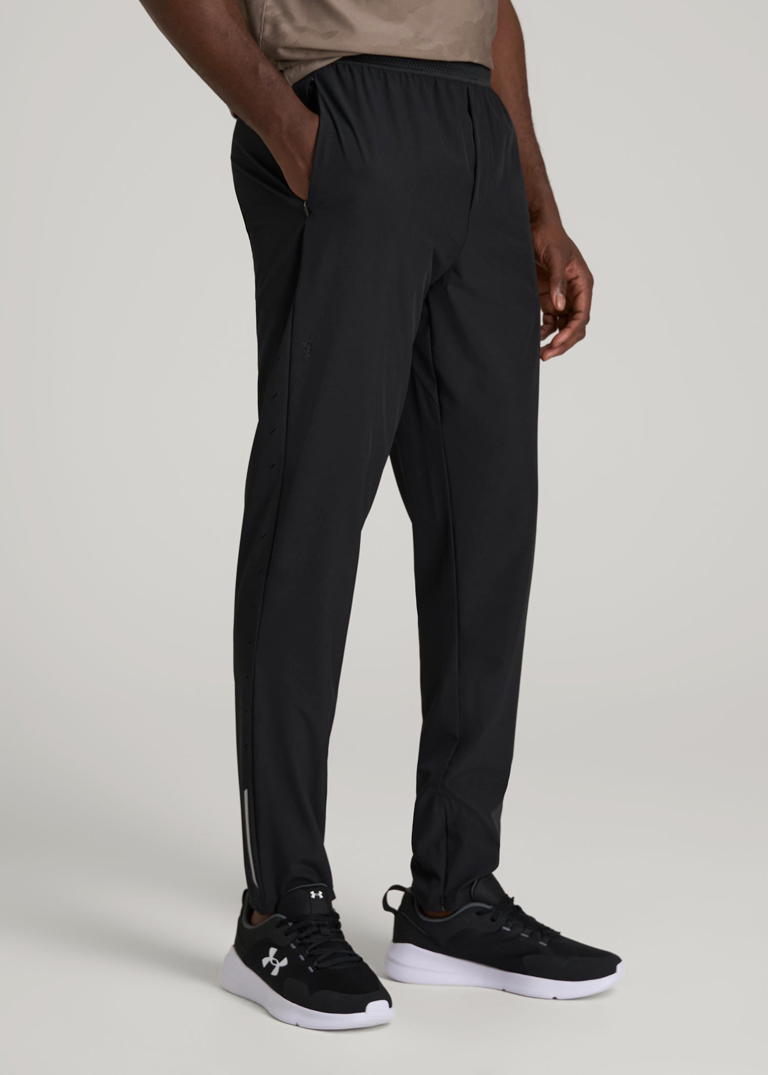 American Tall Online | Featherweight Running Pants for Tall Men in Black
