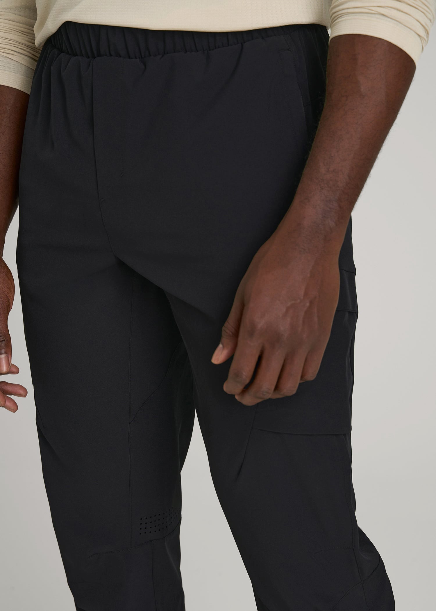American Tall Sale | Featherweight Cargo Training Jogger for Tall Men in Black