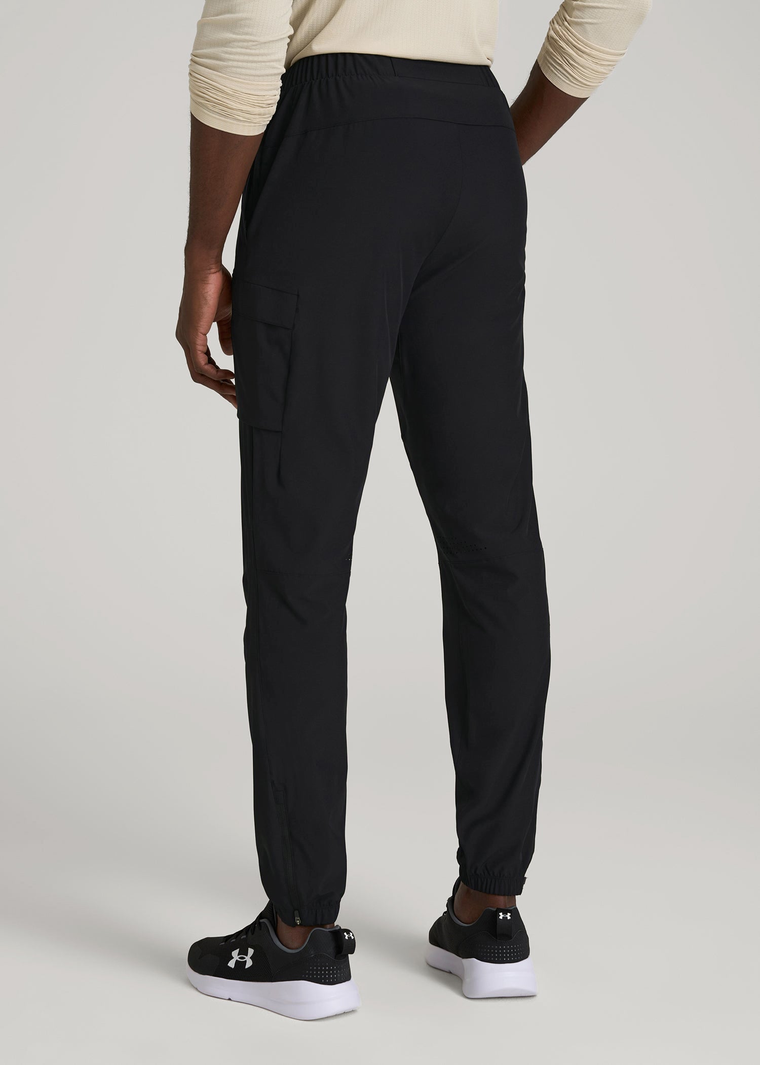 American Tall Sale | Featherweight Cargo Training Jogger for Tall Men in Black