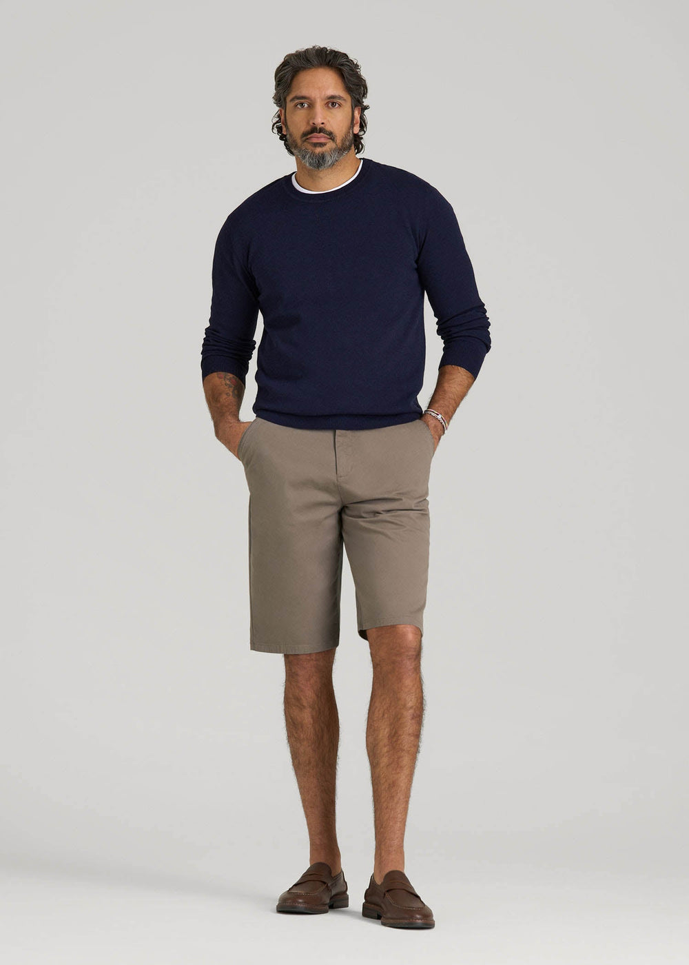 American Tall Online Shop | Chino Shorts for Tall Men in Dark Sand