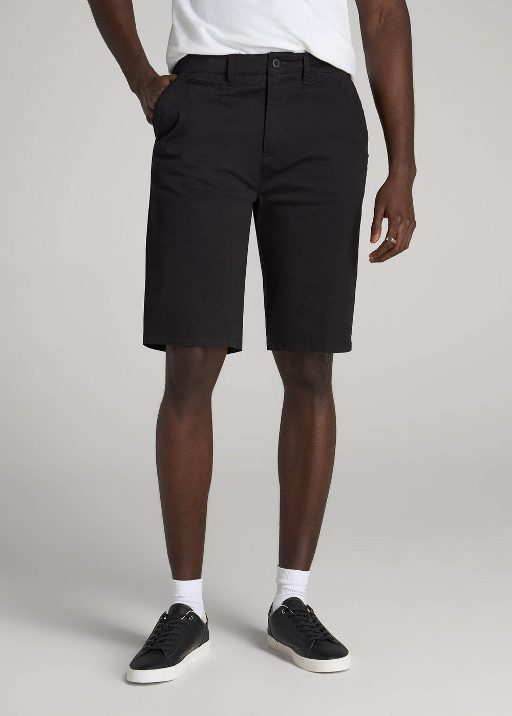 American Tall Discount | Chino Shorts for Tall Men in Black