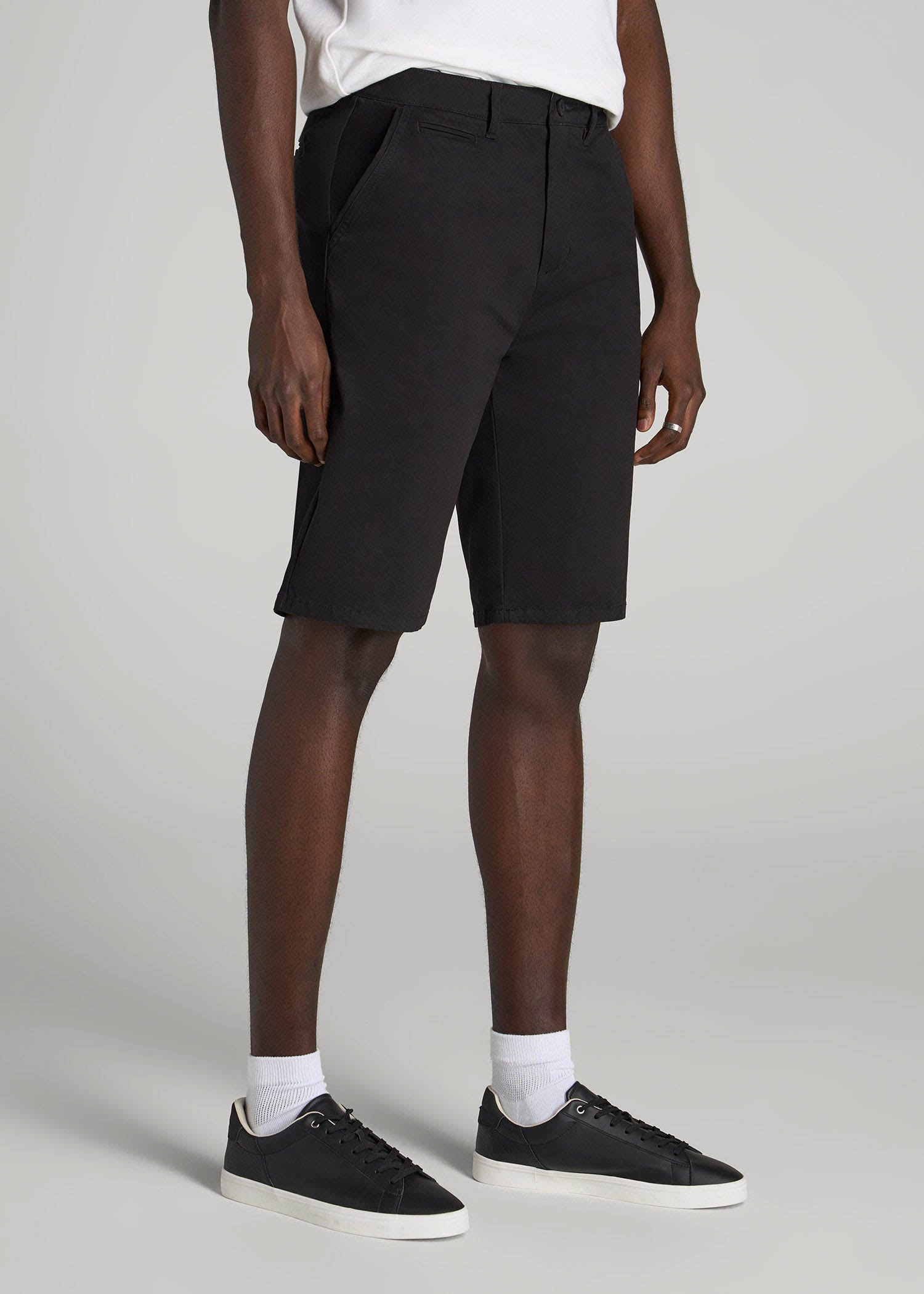 American Tall Discount | Chino Shorts for Tall Men in Black