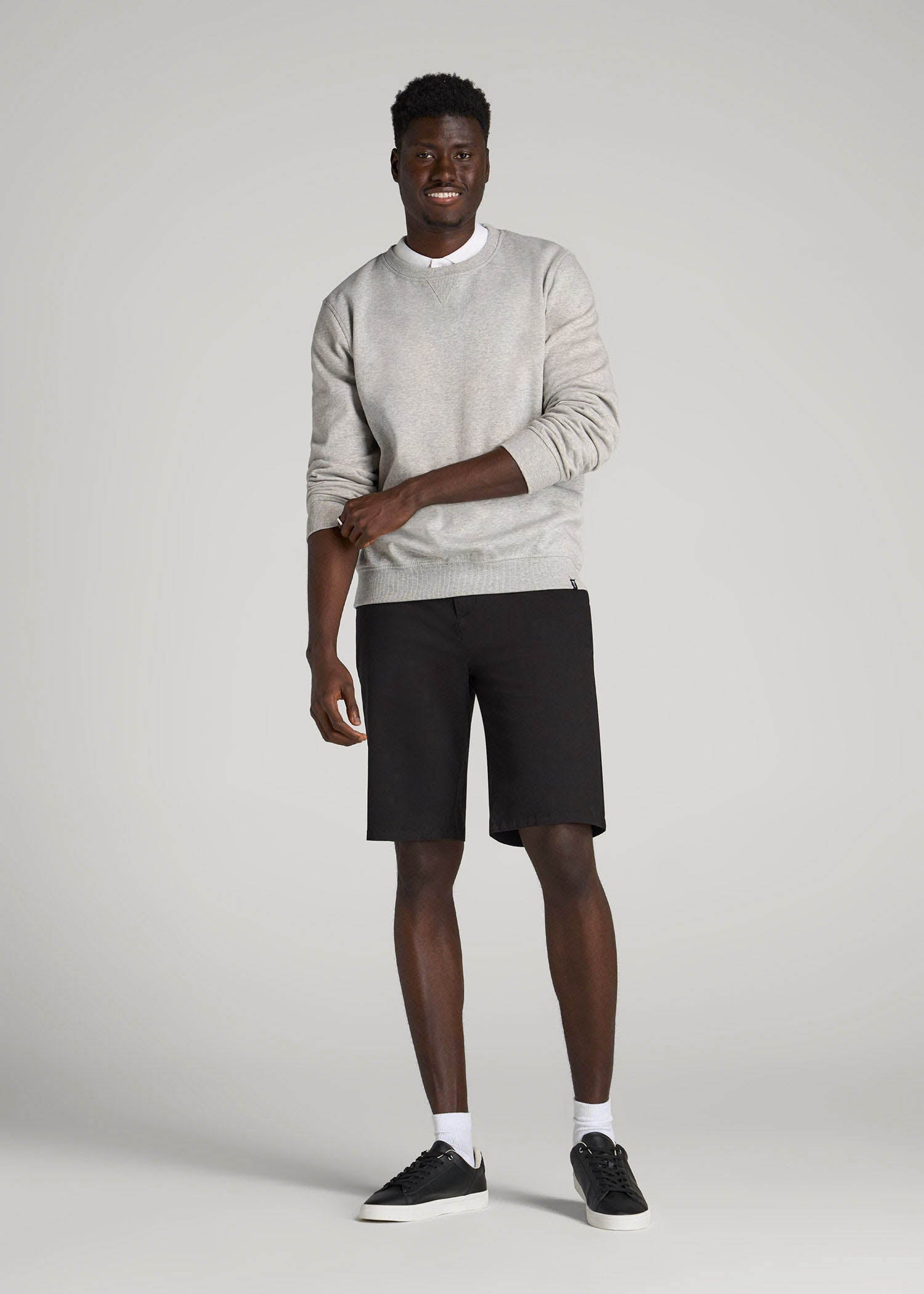 American Tall Discount | Chino Shorts for Tall Men in Black