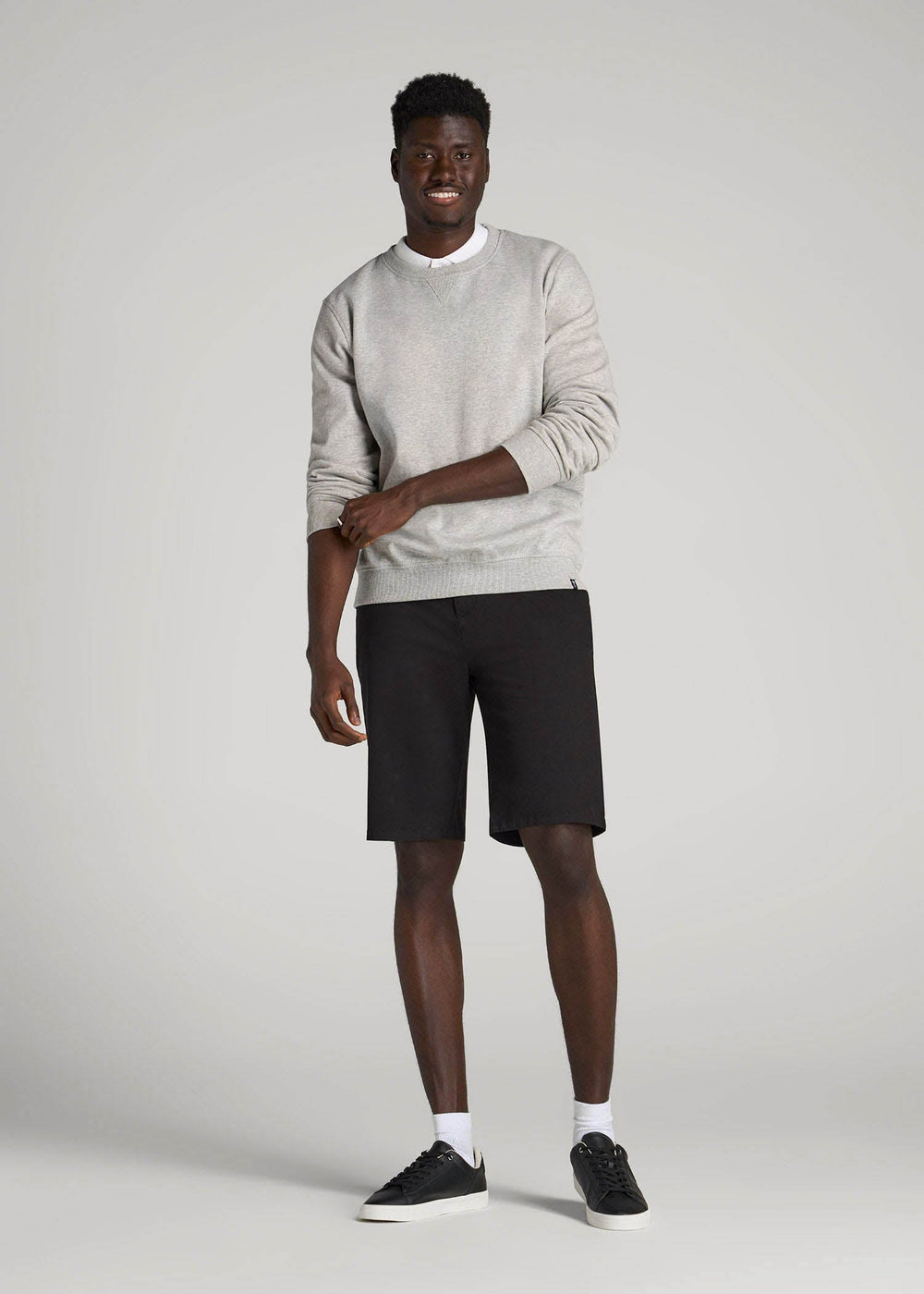 American Tall Discount | Chino Shorts for Tall Men in Black