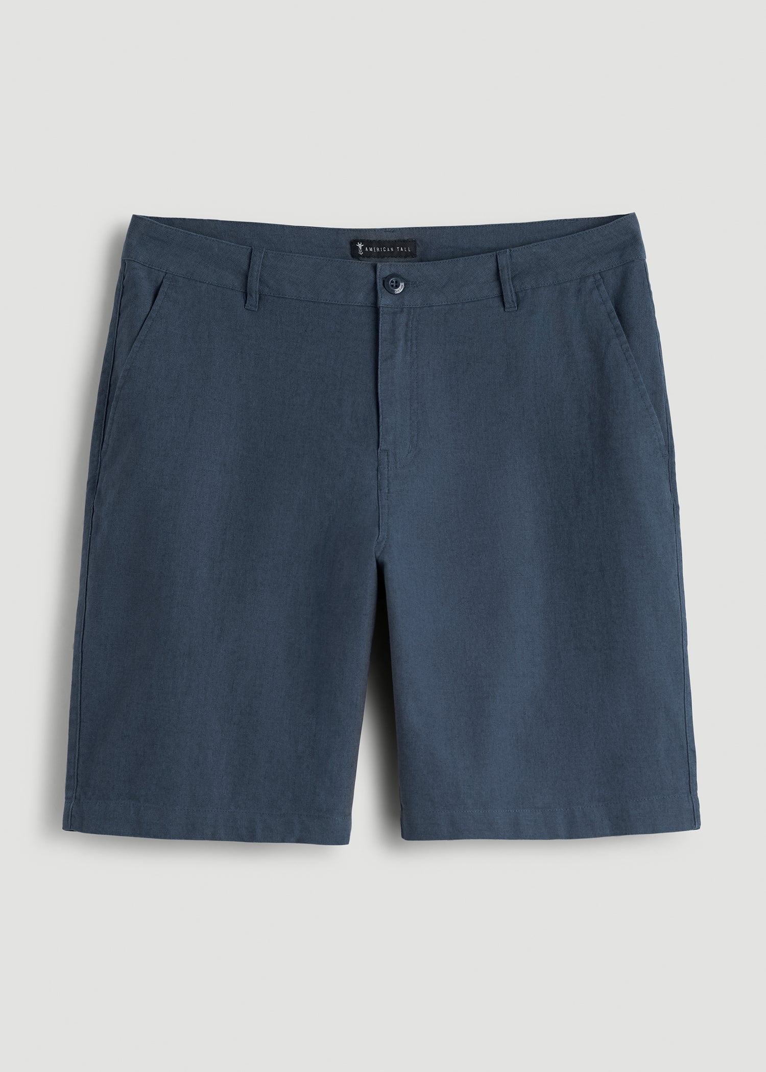 American Tall Sale | Linen Shorts For Tall Men in Chambray Linen