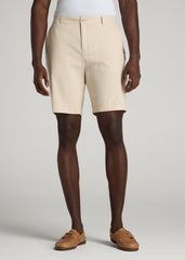 American Tall Online Shop | Linen Shorts For Tall Men in Sandstone