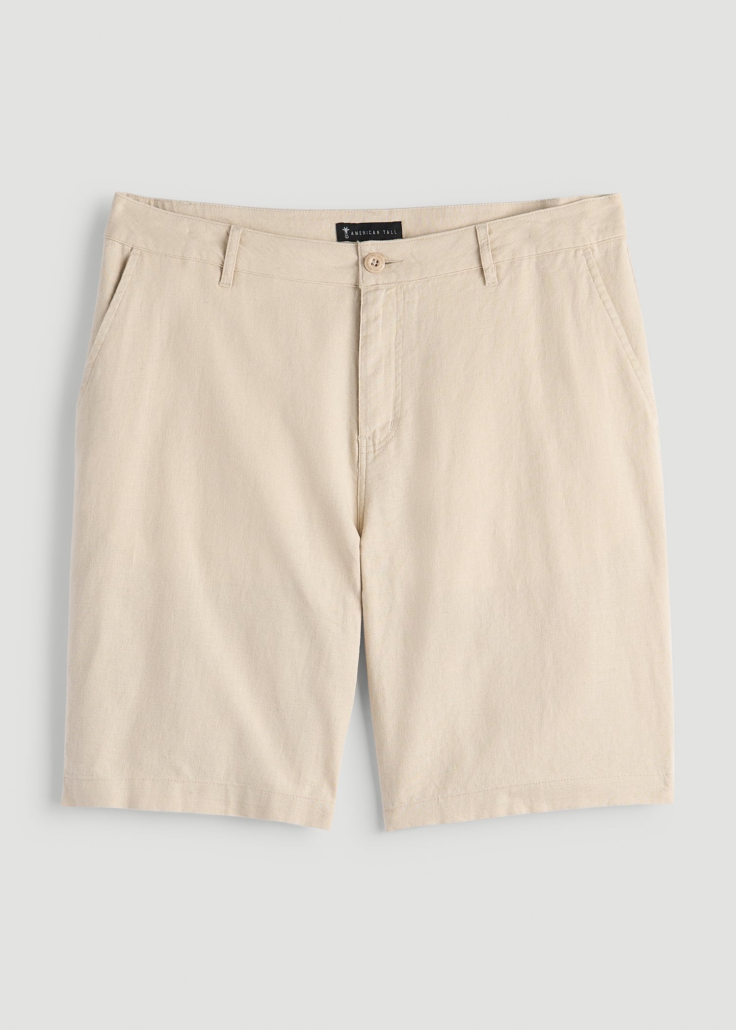 American Tall Online Shop | Linen Shorts For Tall Men in Sandstone