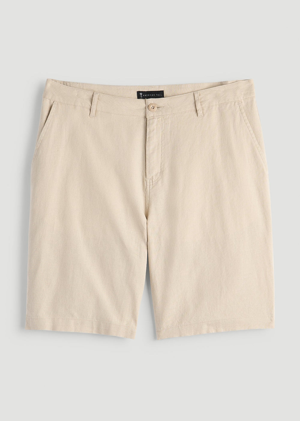 American Tall Online Shop | Linen Shorts For Tall Men in Sandstone