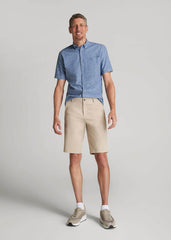 American Tall Discount | Traveler Chino Shorts for Tall Men in Light Khaki