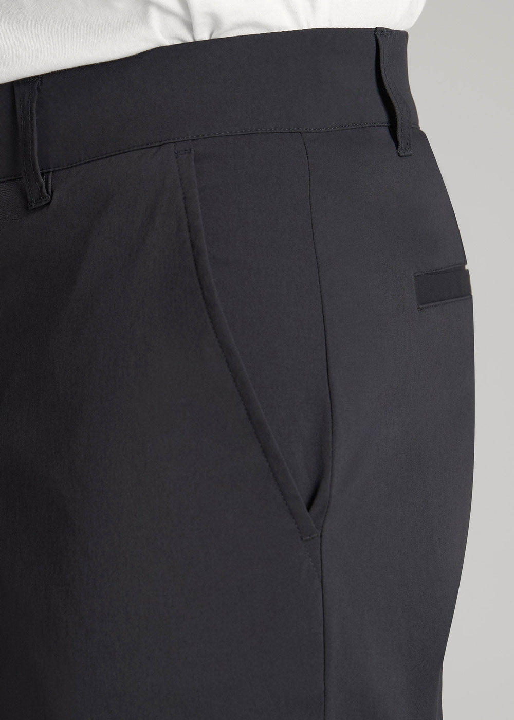 American Tall Online | Traveler Chino Shorts for Tall Men in Black