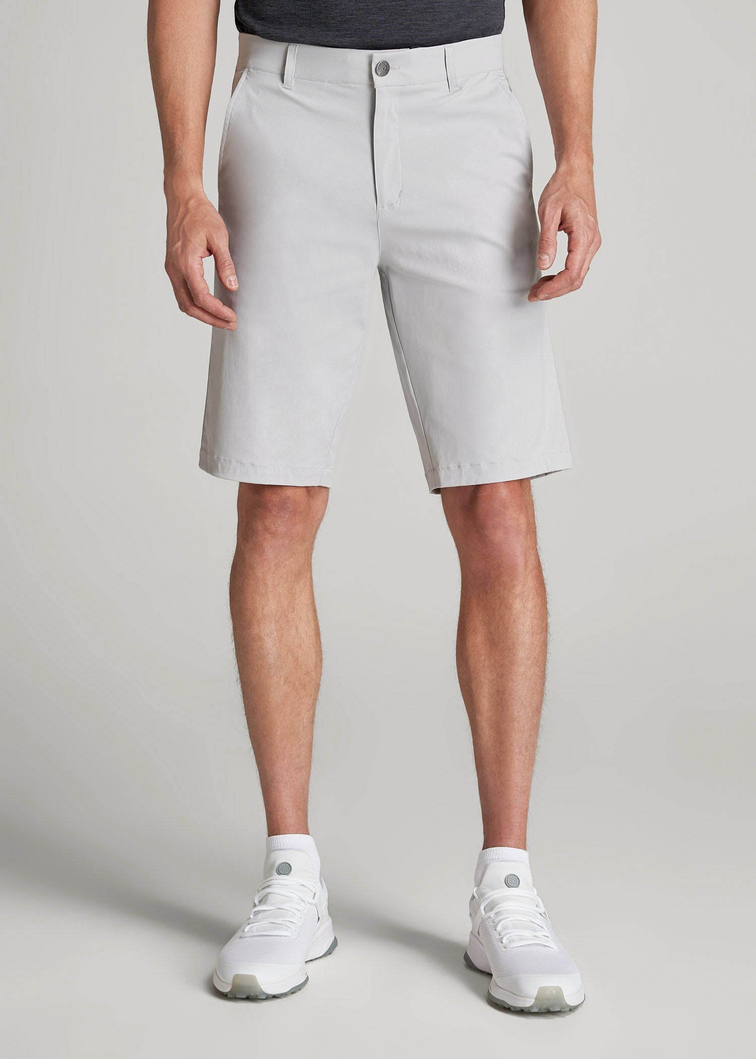 American Tall Sale | Traveler Chino Shorts for Tall Men in Light Grey