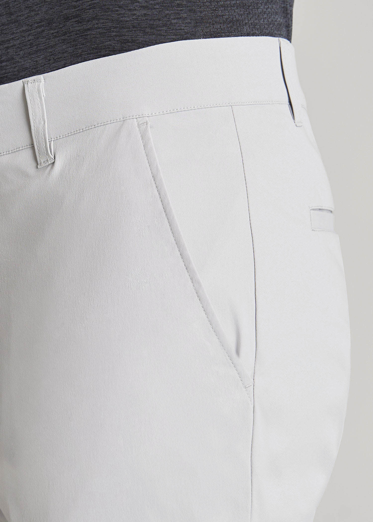 American Tall Sale | Traveler Chino Shorts for Tall Men in Light Grey