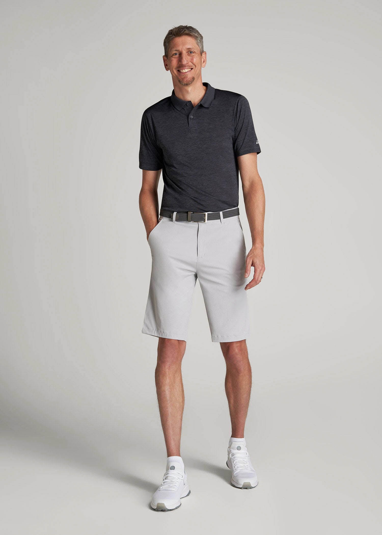 American Tall Sale | Traveler Chino Shorts for Tall Men in Light Grey