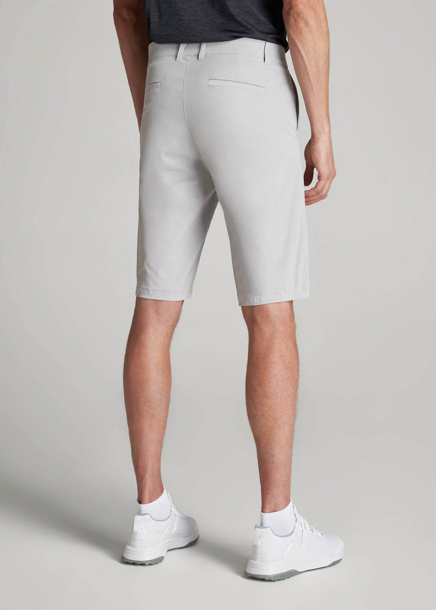 American Tall Sale | Traveler Chino Shorts for Tall Men in Light Grey