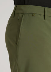 American Tall Online Shop | Tech Chino Shorts for Tall Men in Bright Olive