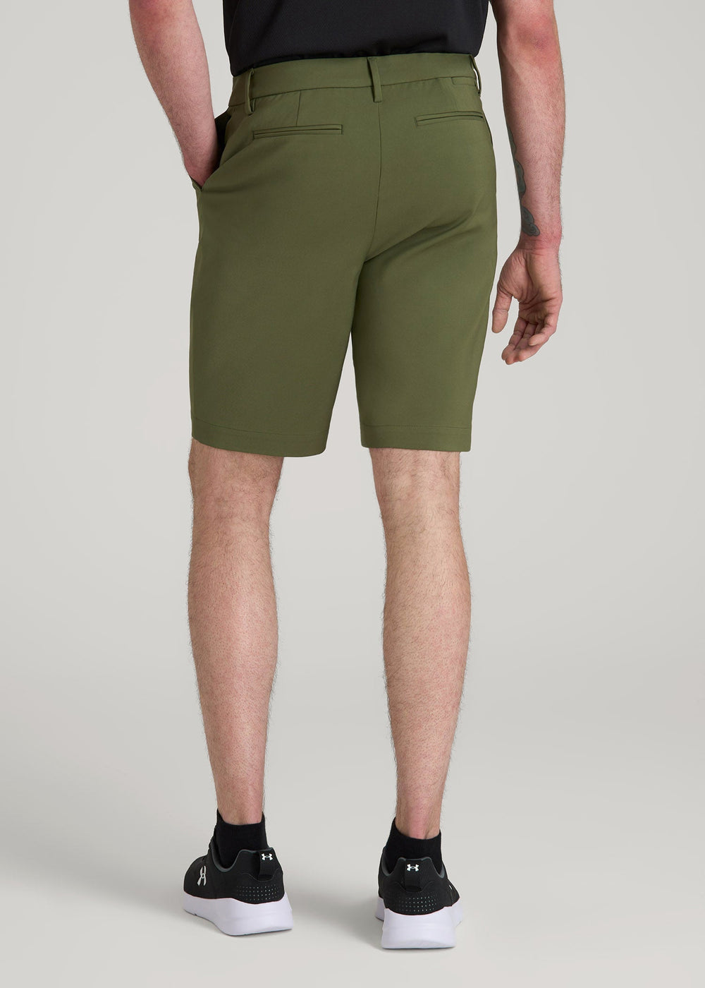 American Tall Online Shop | Tech Chino Shorts for Tall Men in Bright Olive
