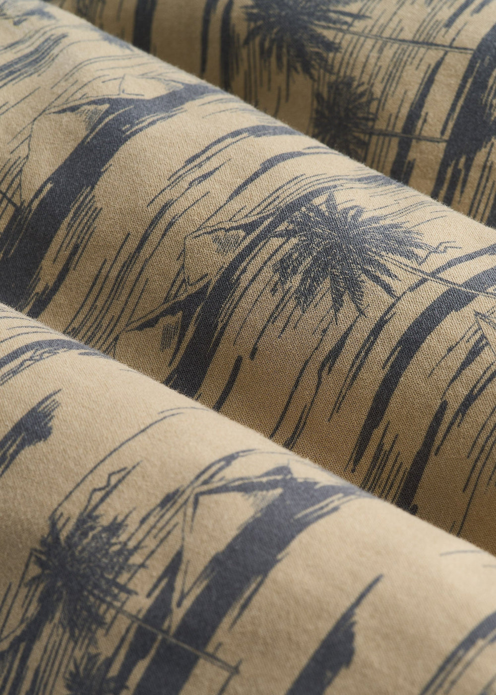 American Tall Sale | Printed Stretch Cotton Shorts for Tall Men in Grey Oceanic Print