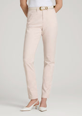 American Tall Online | High Rise Tapered Chino Pants for Tall Women in Shell