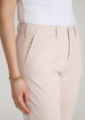American Tall Online | High Rise Tapered Chino Pants for Tall Women in Shell