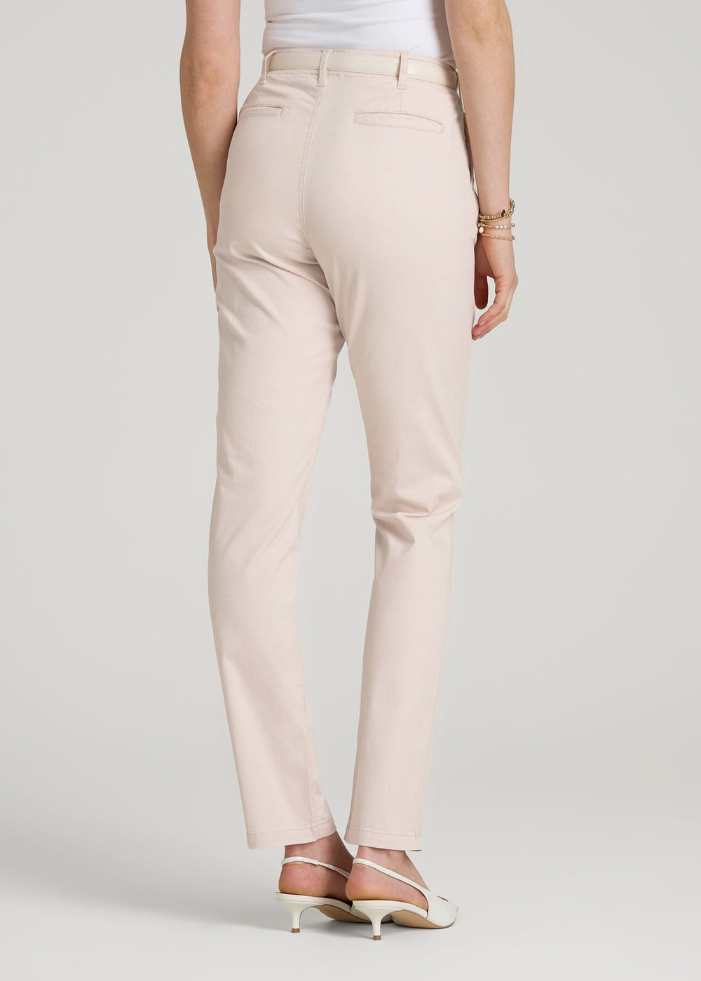 American Tall Online | High Rise Tapered Chino Pants for Tall Women in Shell
