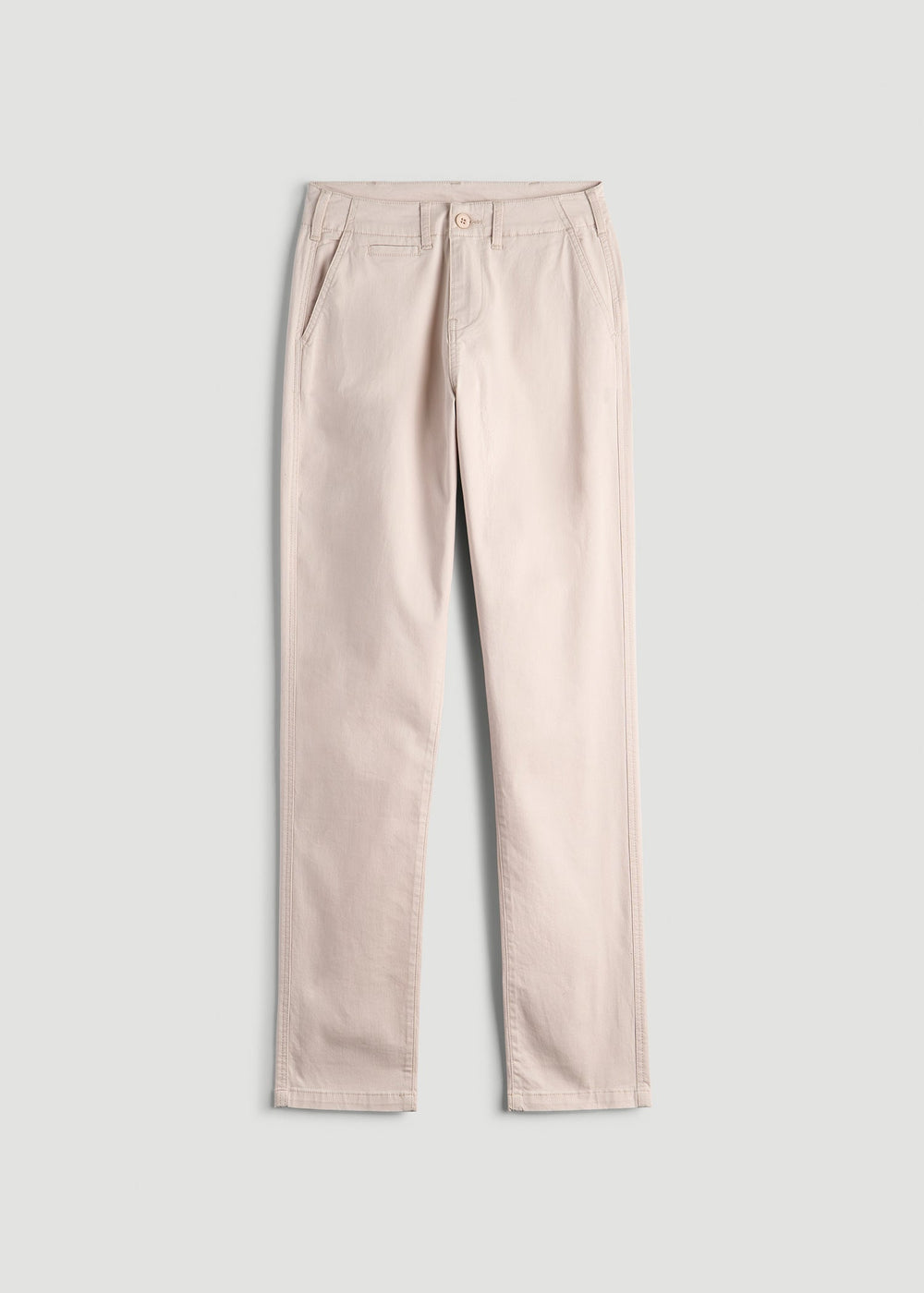 American Tall Online | High Rise Tapered Chino Pants for Tall Women in Shell