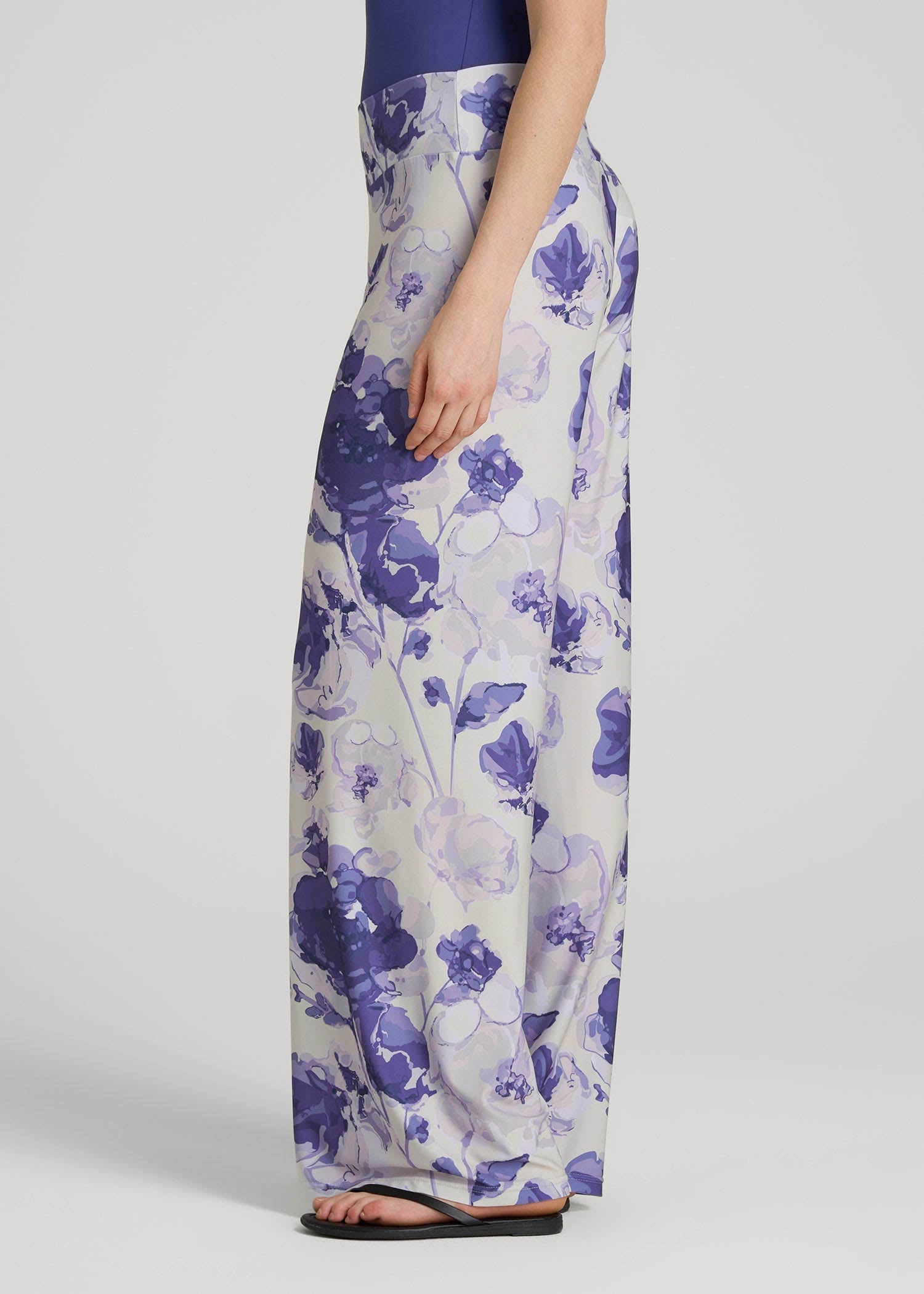 American Tall Sale | Pull-On Breezy Wide Leg Pants for Tall Women in Petal Wash