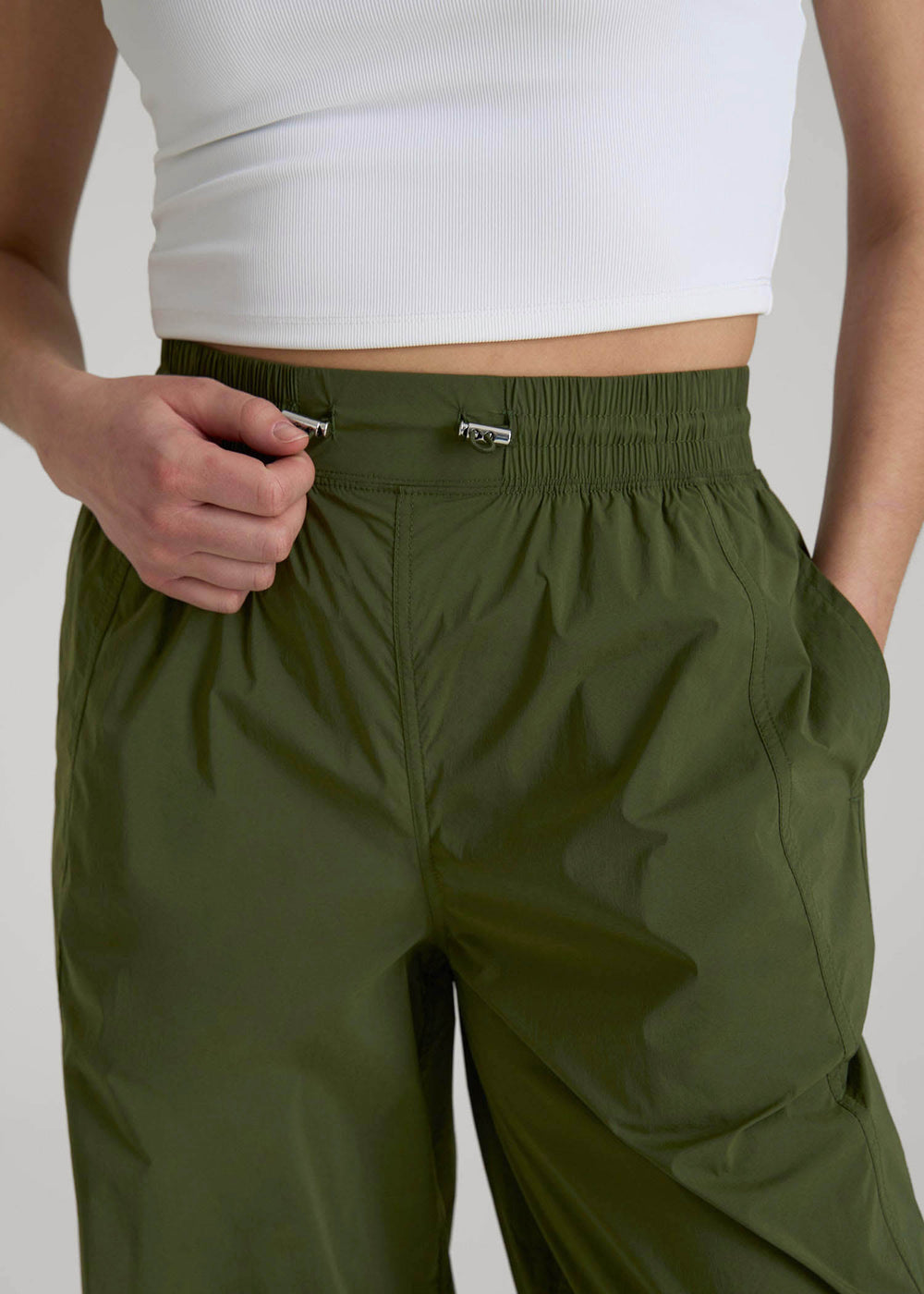 American Tall Outlet | Parachute Jogger for Tall Women in Kale Green