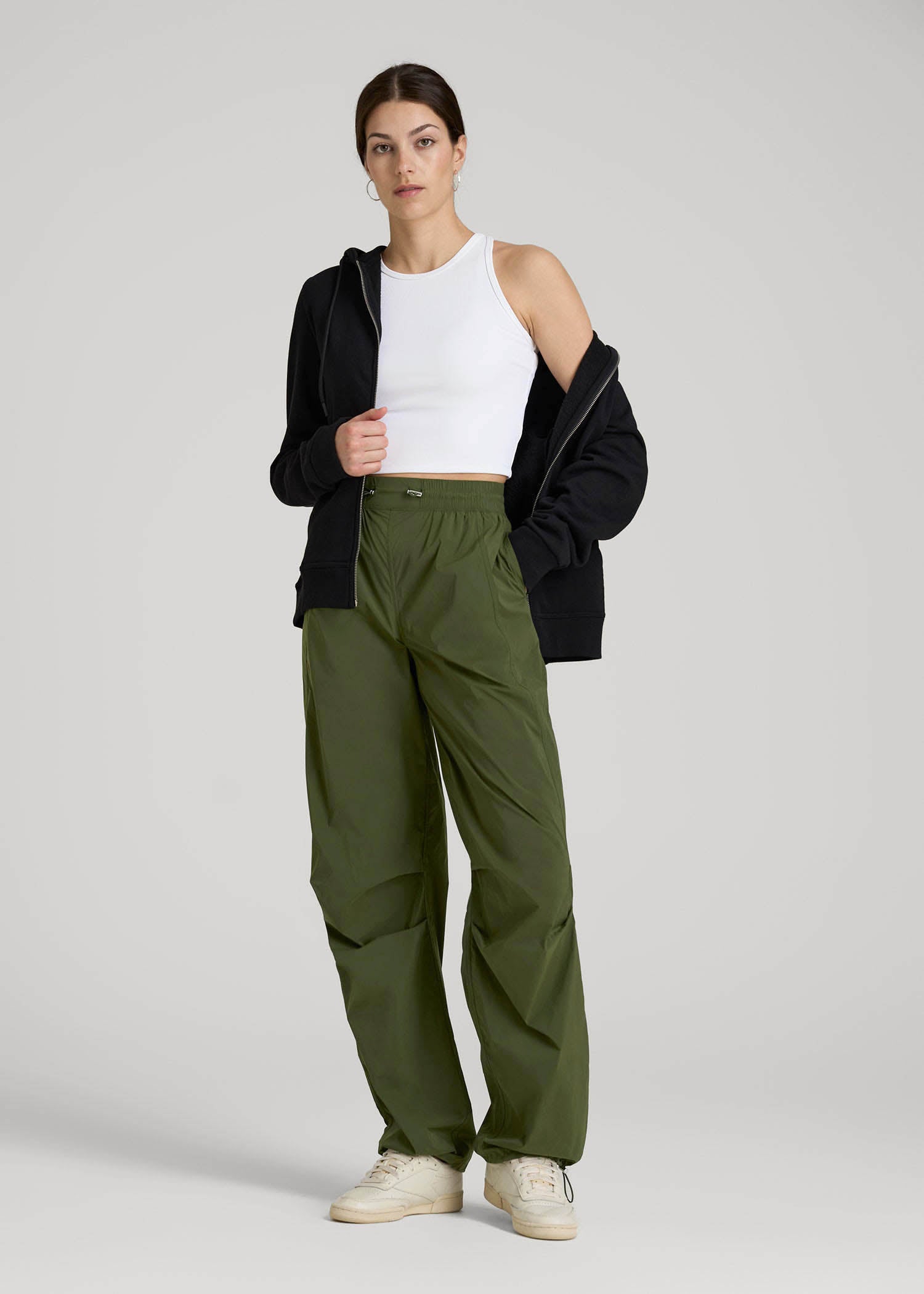 American Tall Outlet | Parachute Jogger for Tall Women in Kale Green
