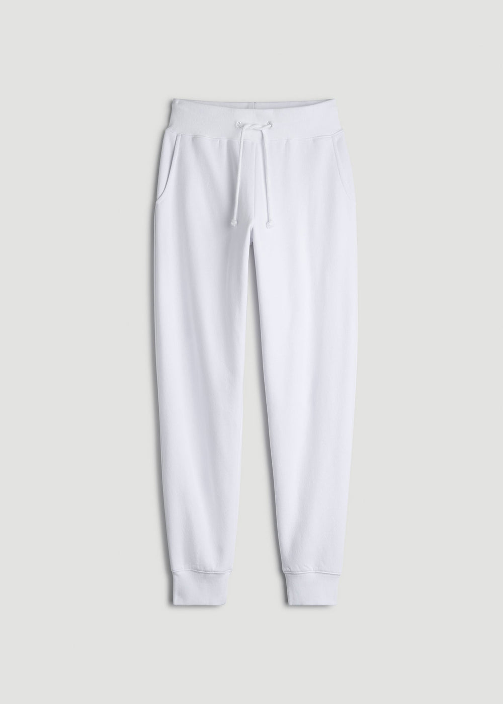 American Tall Online Shop | A.T. Basics Athletic Joggers for Tall Women in Optic White