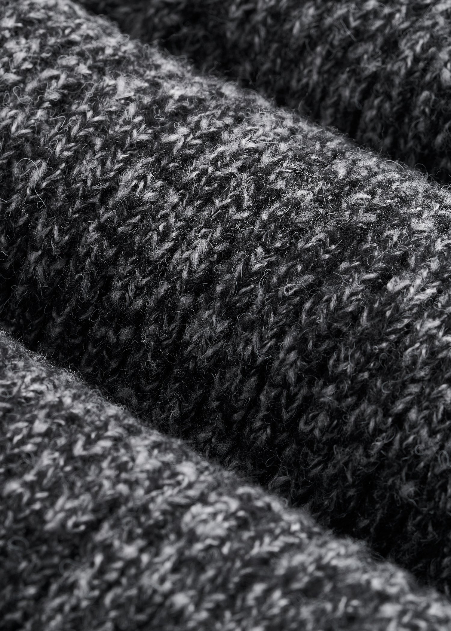 American Tall Outlet | LJ&S Wool Blend Beanie for Tall Men in Charcoal Mix