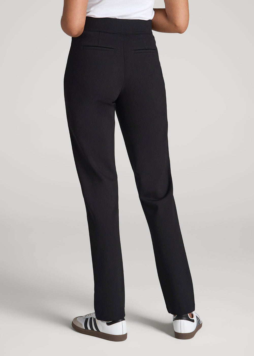 American Tall Online | Pull-On Slim Dress Pants for Tall Women in Black