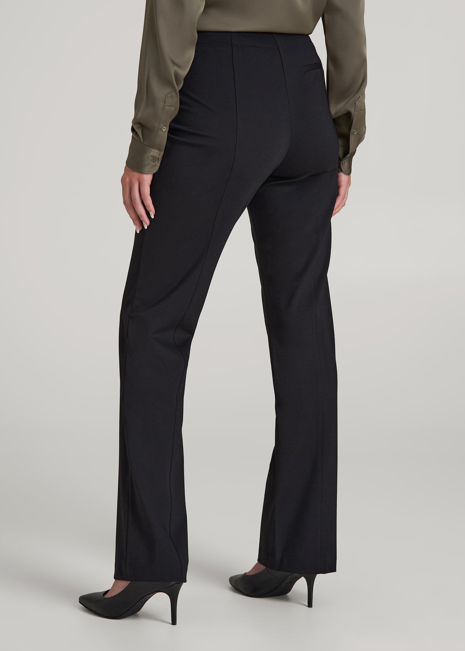American Tall For Sale | Freedom Flex Straight Leg Dress Pants for Tall Women in Black