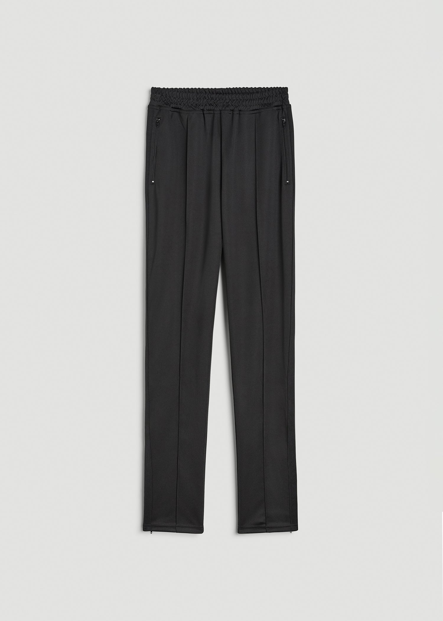 American Tall Online Shop | Ultra Lightweight Tricot Athletic Stripe Pants for Tall Women in Black And Black