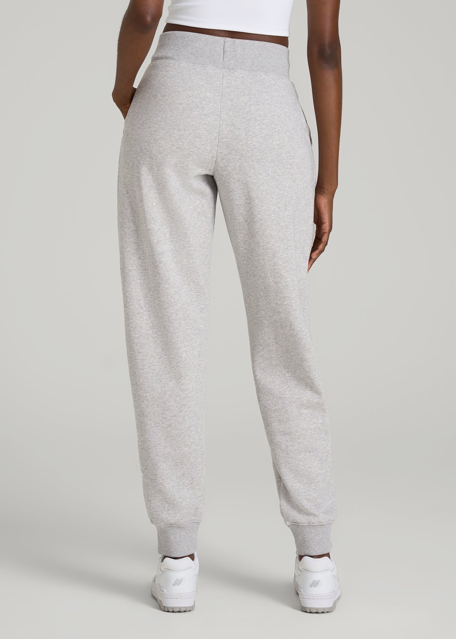 American Tall Online | A.T. Basics Athletic Joggers for Tall Women in Grey Mix