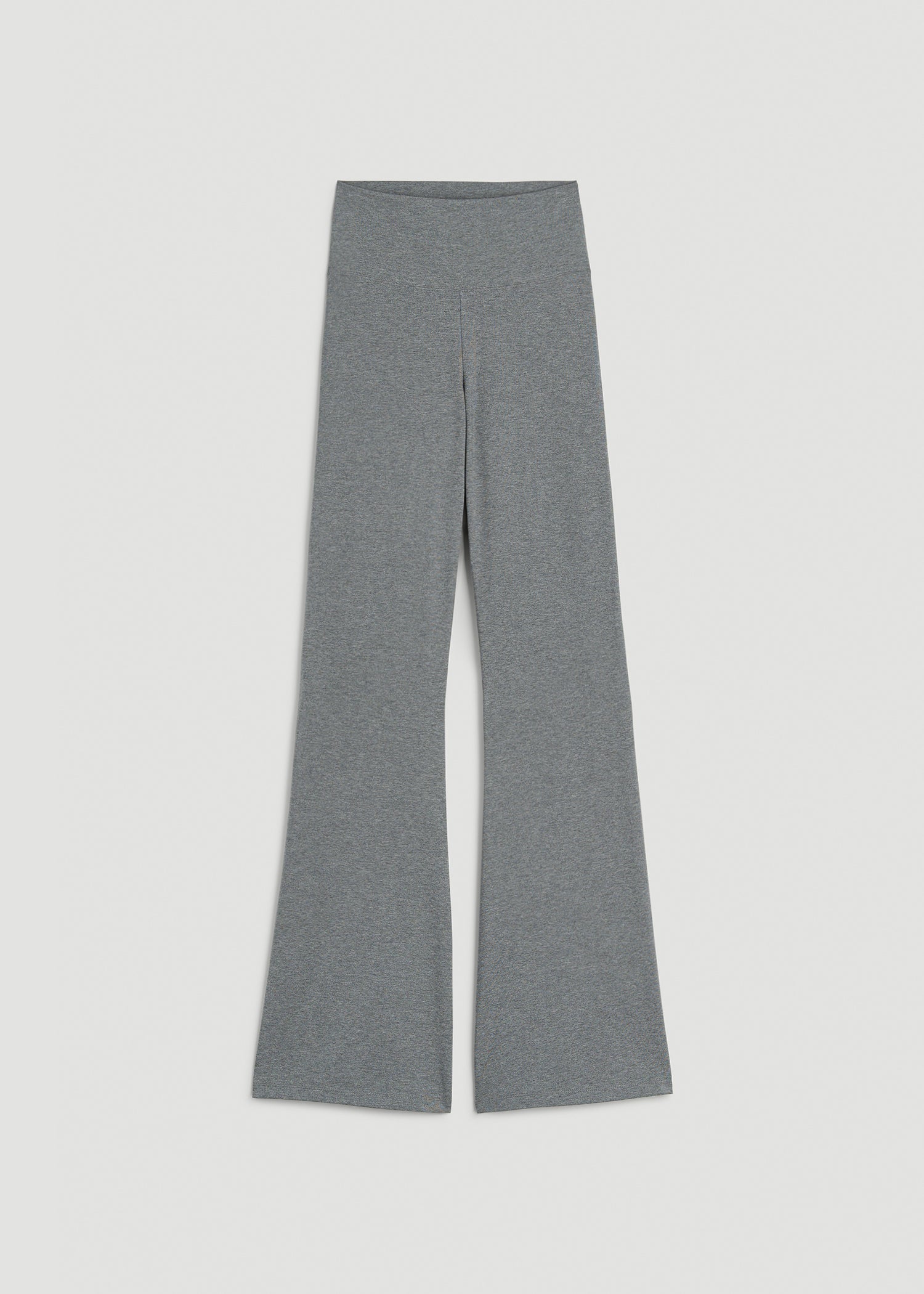 American Tall Outlet | Cotton flare legging for Tall Women in Mid Grey Heather