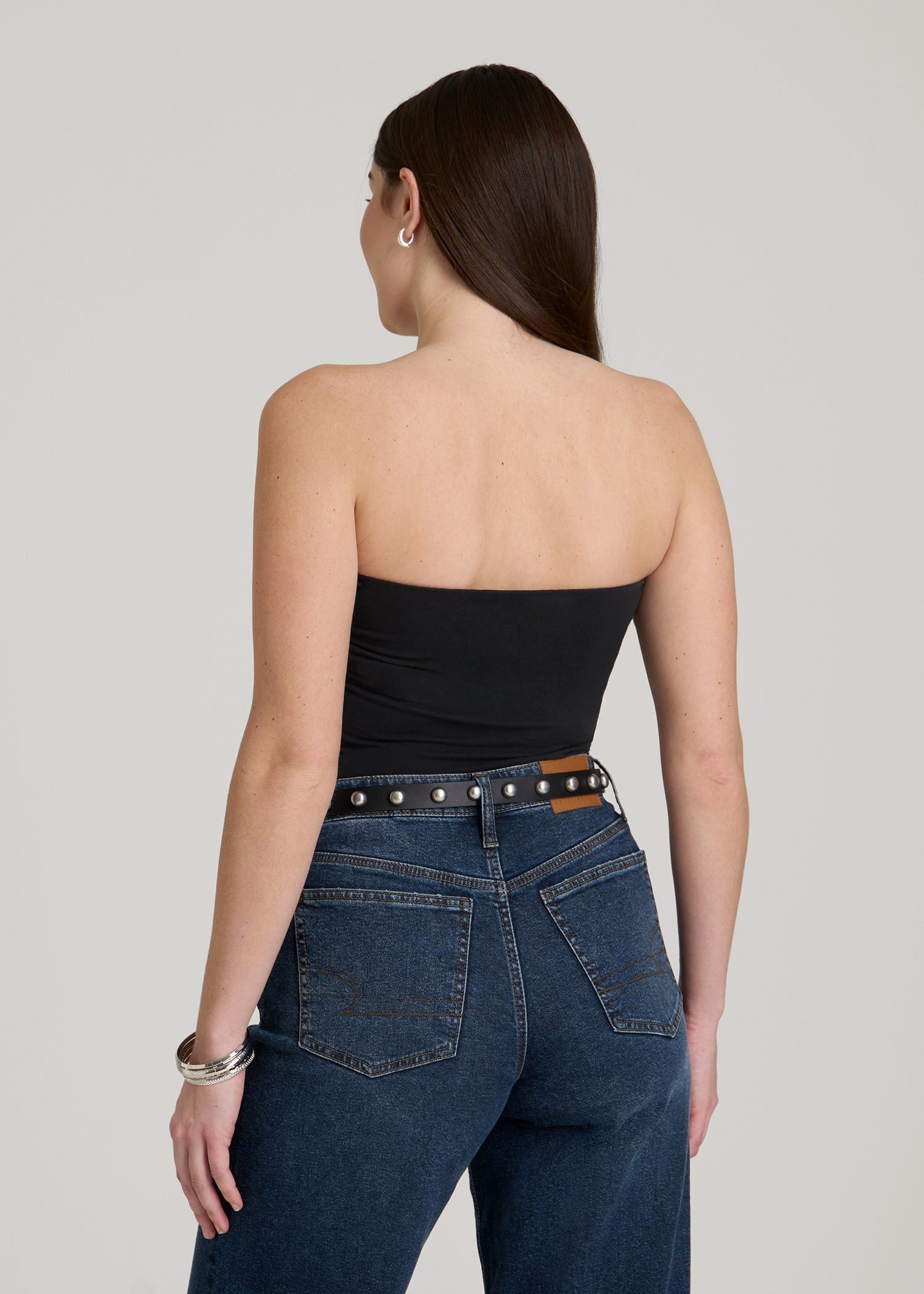 American Tall For Sale | Cotton Tube Top for Tall Women in Black