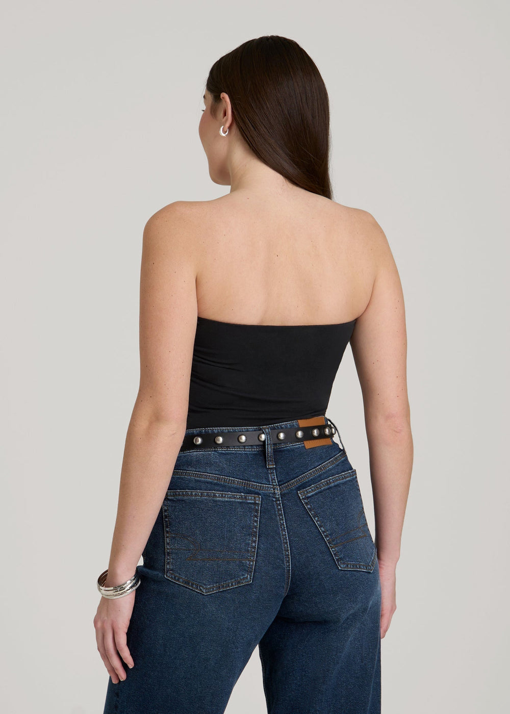 American Tall For Sale | Cotton Tube Top for Tall Women in Black