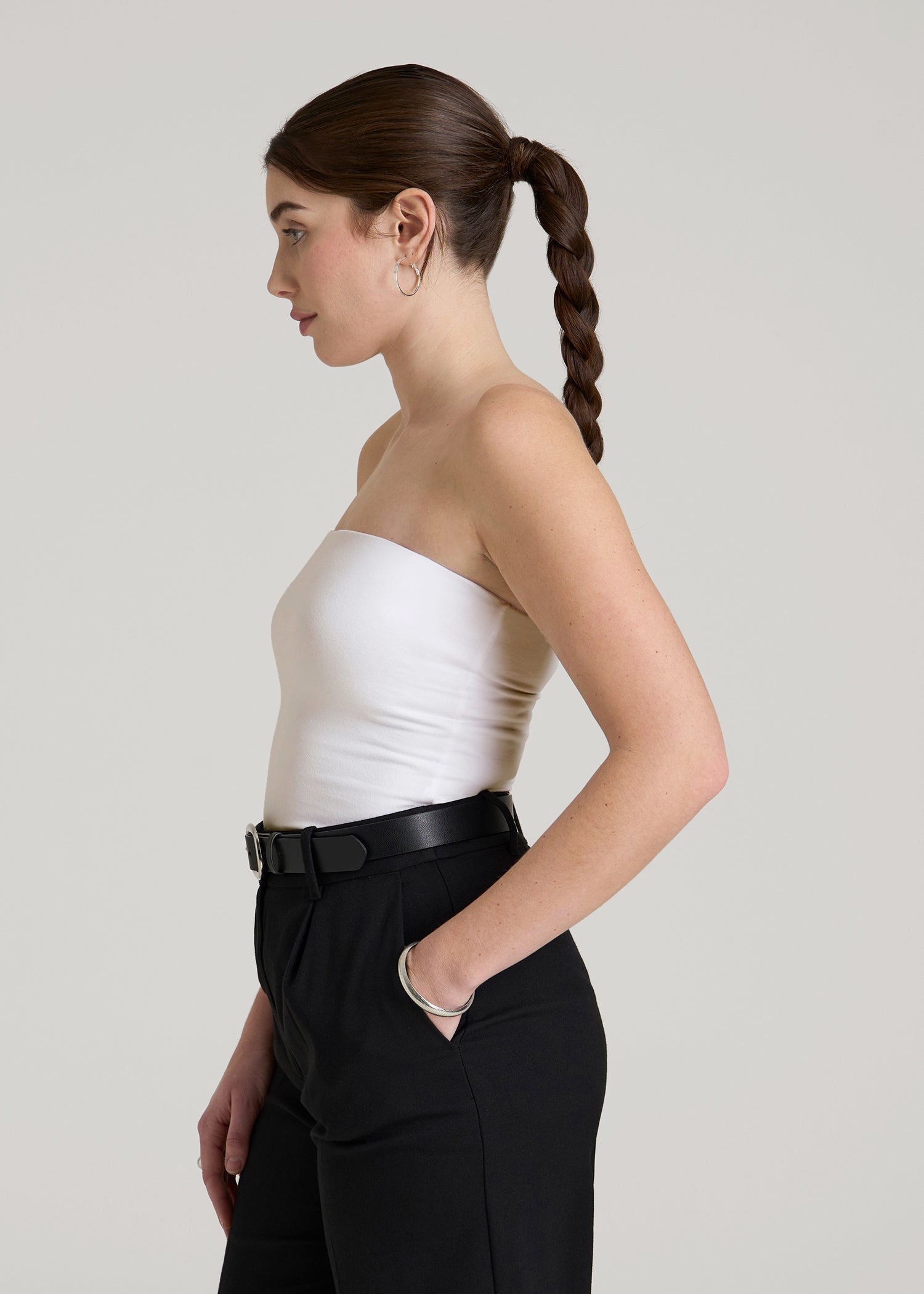 American Tall Online Shop | Cotton Tube Top for Tall Women in White